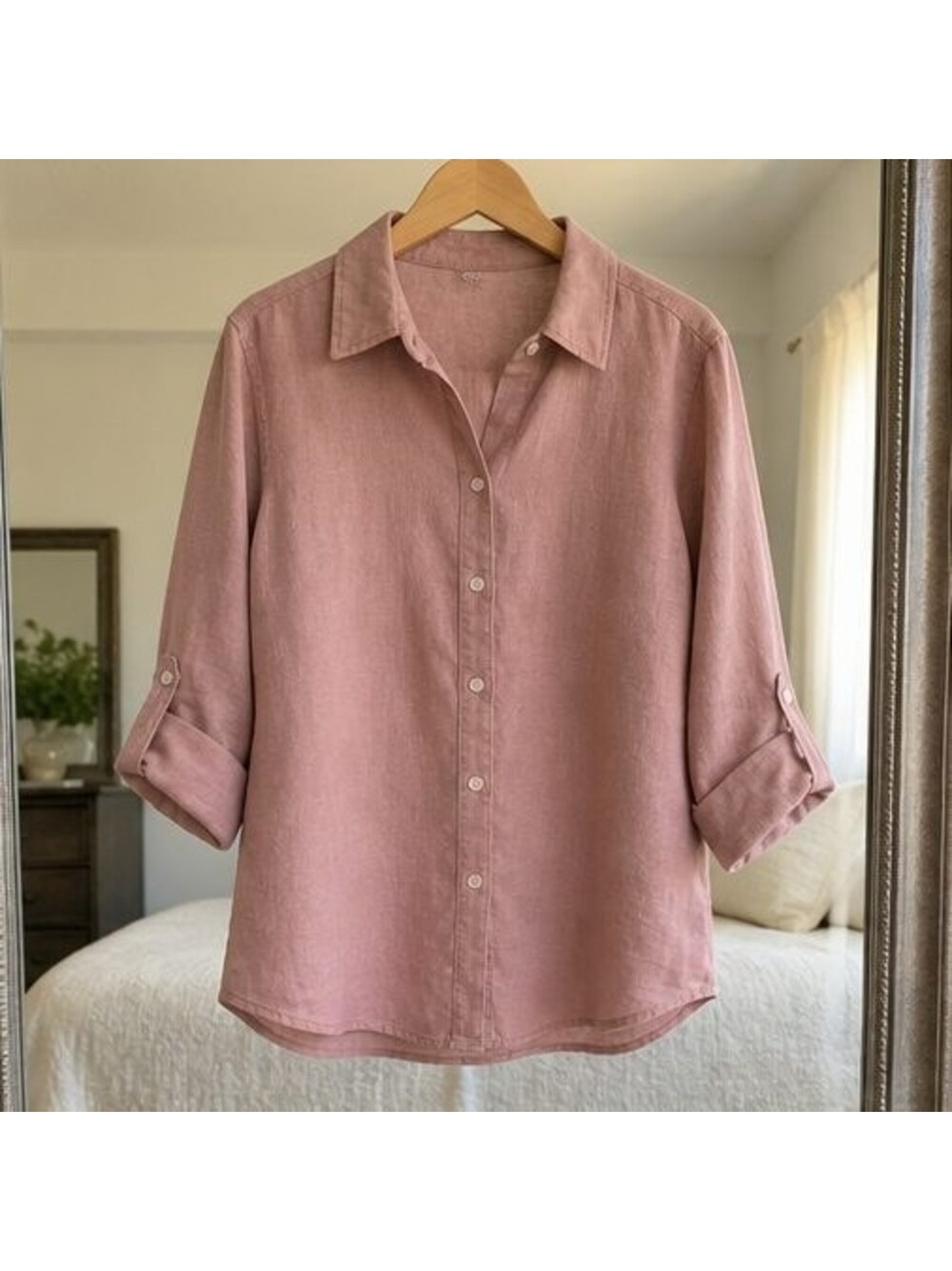 Rust Peplum Top - Picture 1 of 6